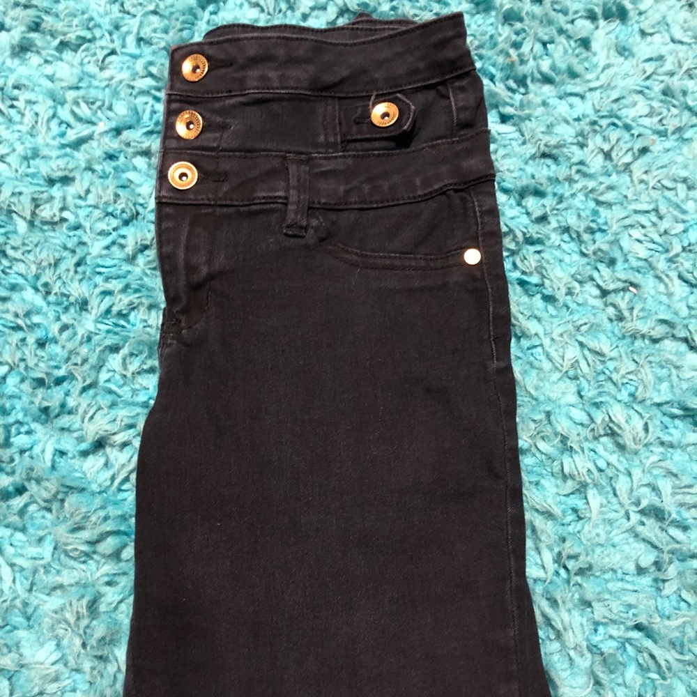 Dark Blue High Waisted Jeans